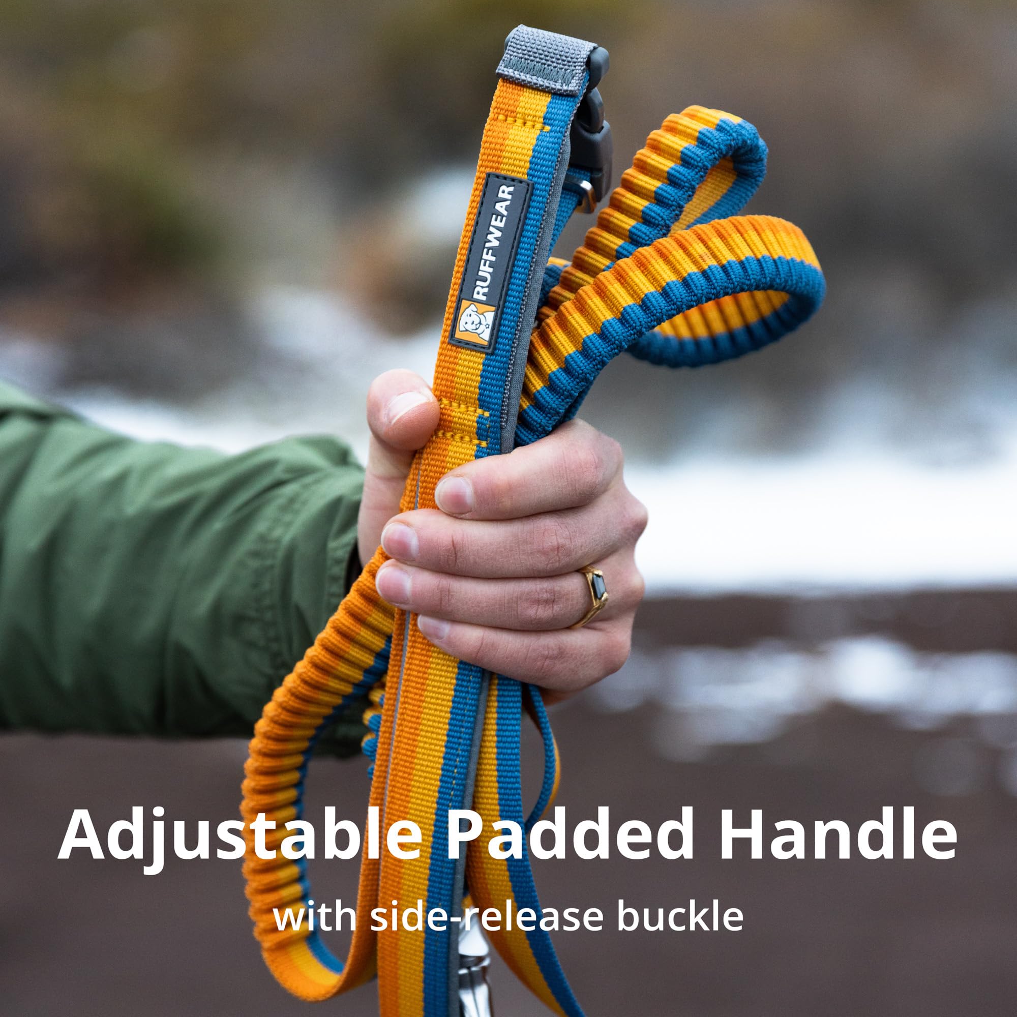 Ruffwear Roamer Bungee: asa acolchada para agarre cómodo