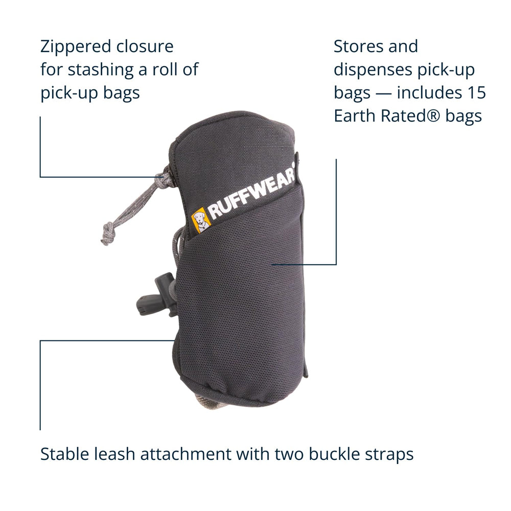 Ruffwear Stash Bag Mini: dos correas estables para evitar rebotes durante la marcha