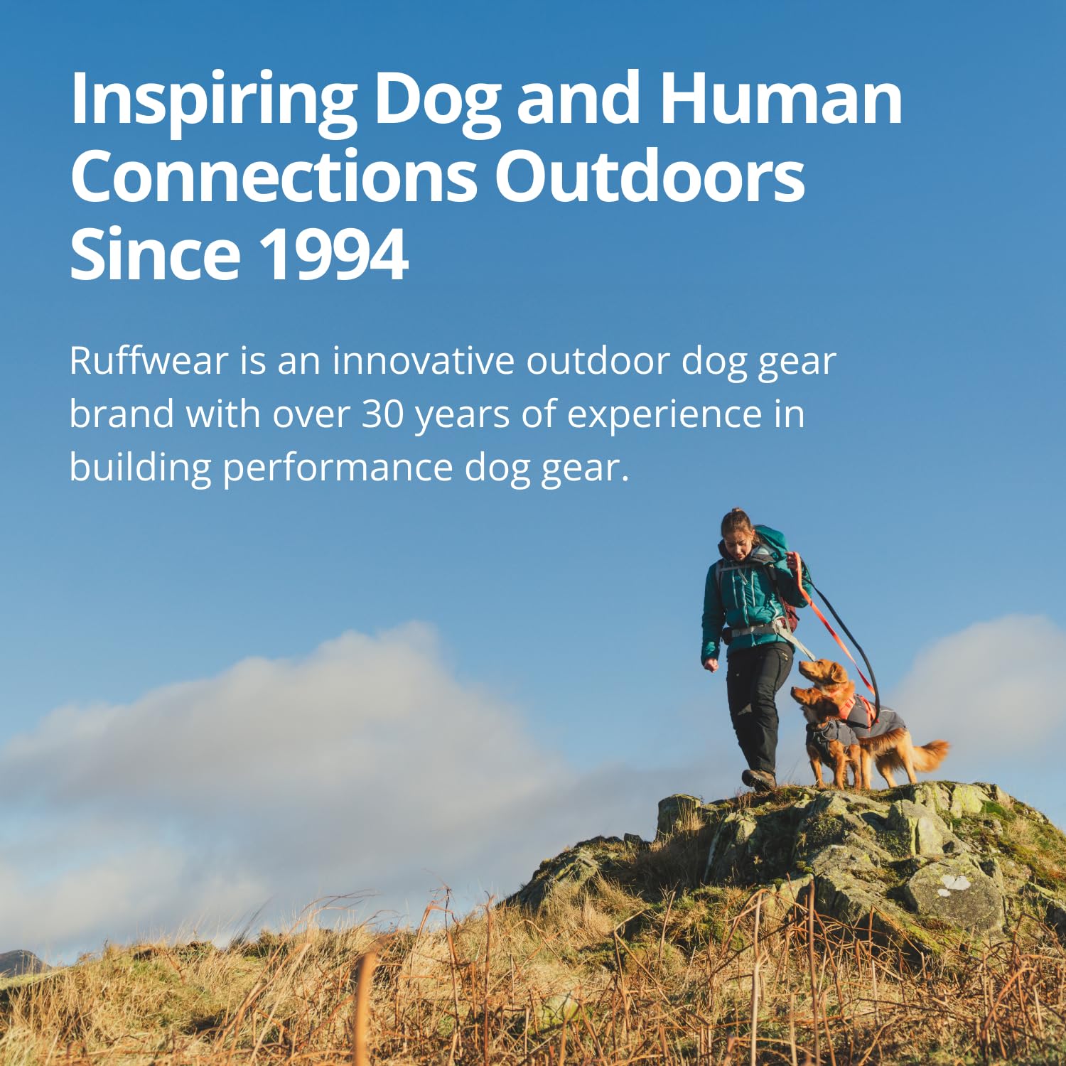 Ruffwear Sun Shower ideal para paseos en senderos mojados.