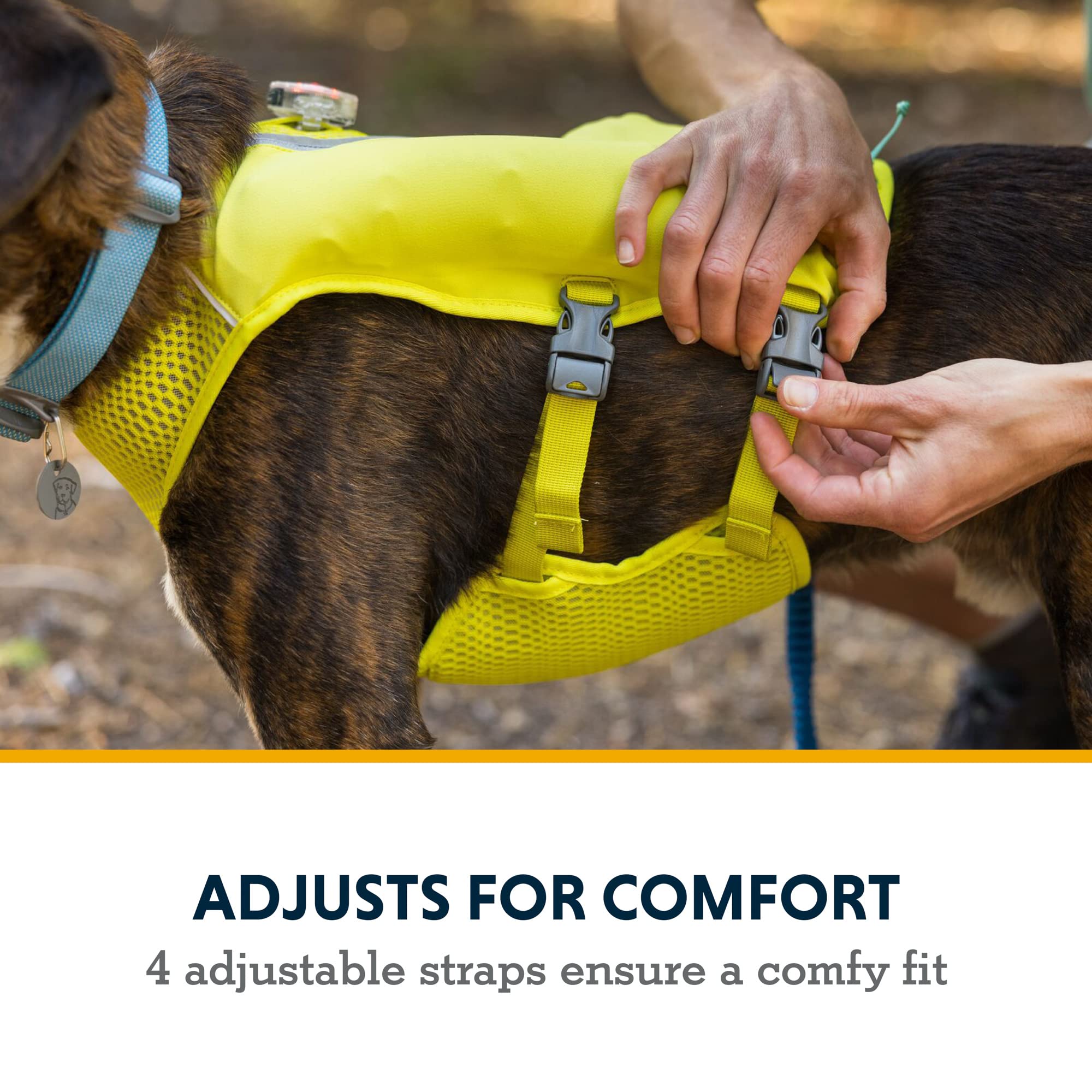 Ruffwear Trail Runner acabado-reflectante, mejora visibilidad en poca luz