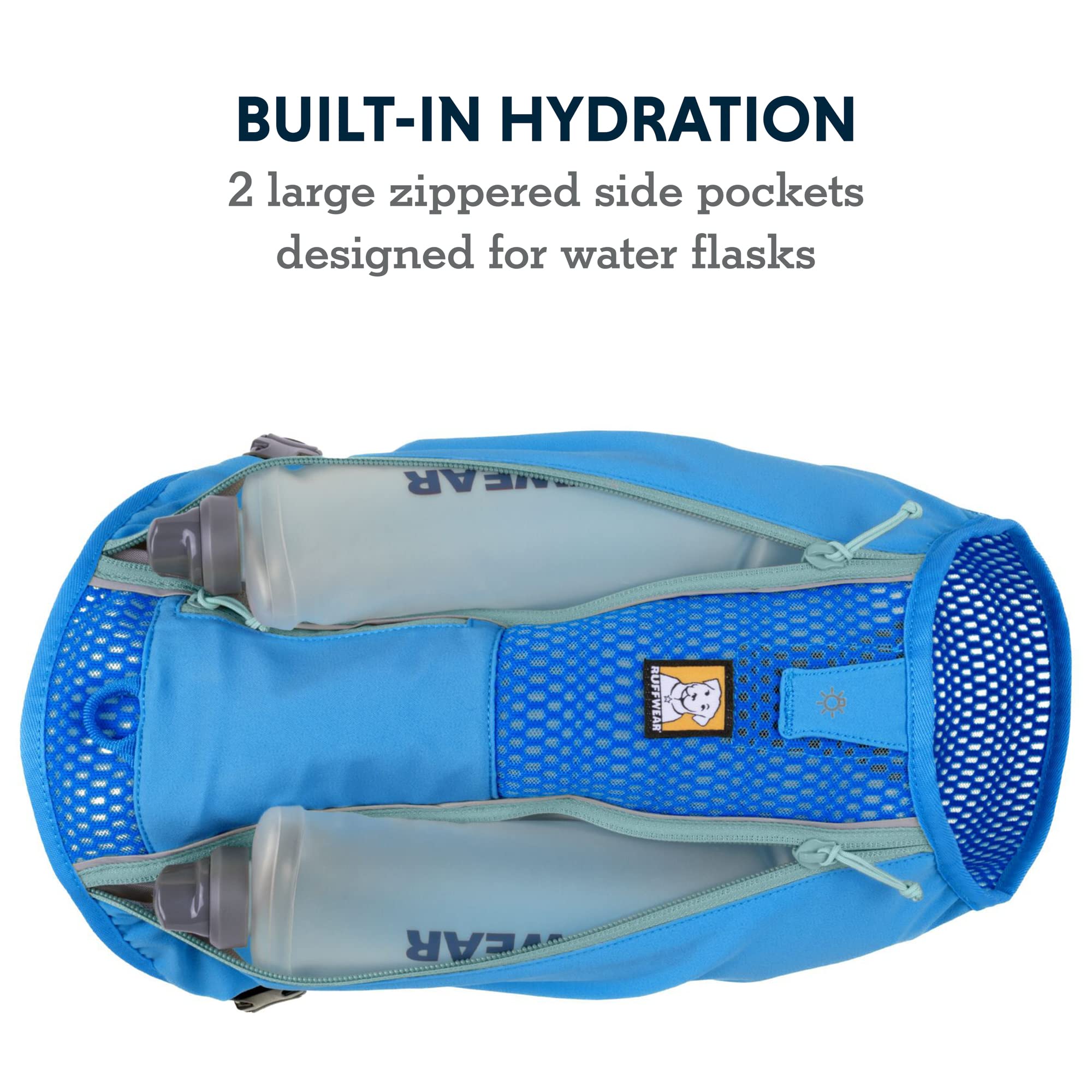 Ruffwear Trail Runner botella-hidratación, ideal para hidratar durante carreras