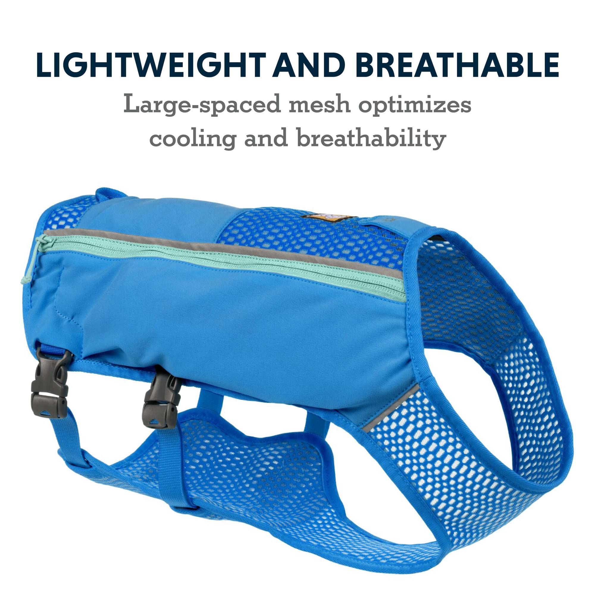 Ruffwear Trail Runner malla-transpirable, ventilación constante en días calurosos