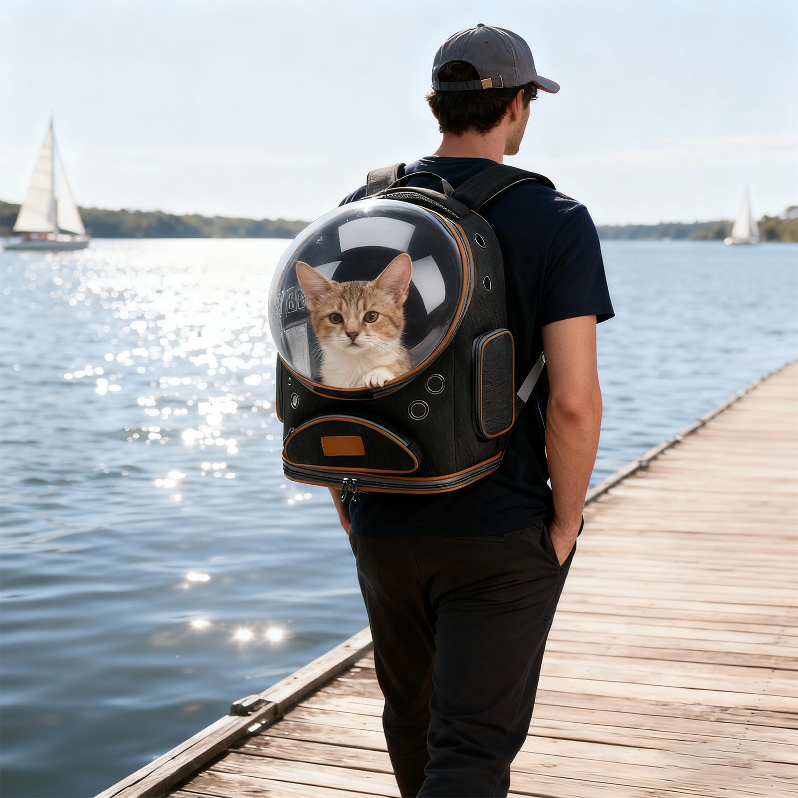 RuiXiangTeng gato-mochila correas-ergonomicas, comodidad durante el transporte
