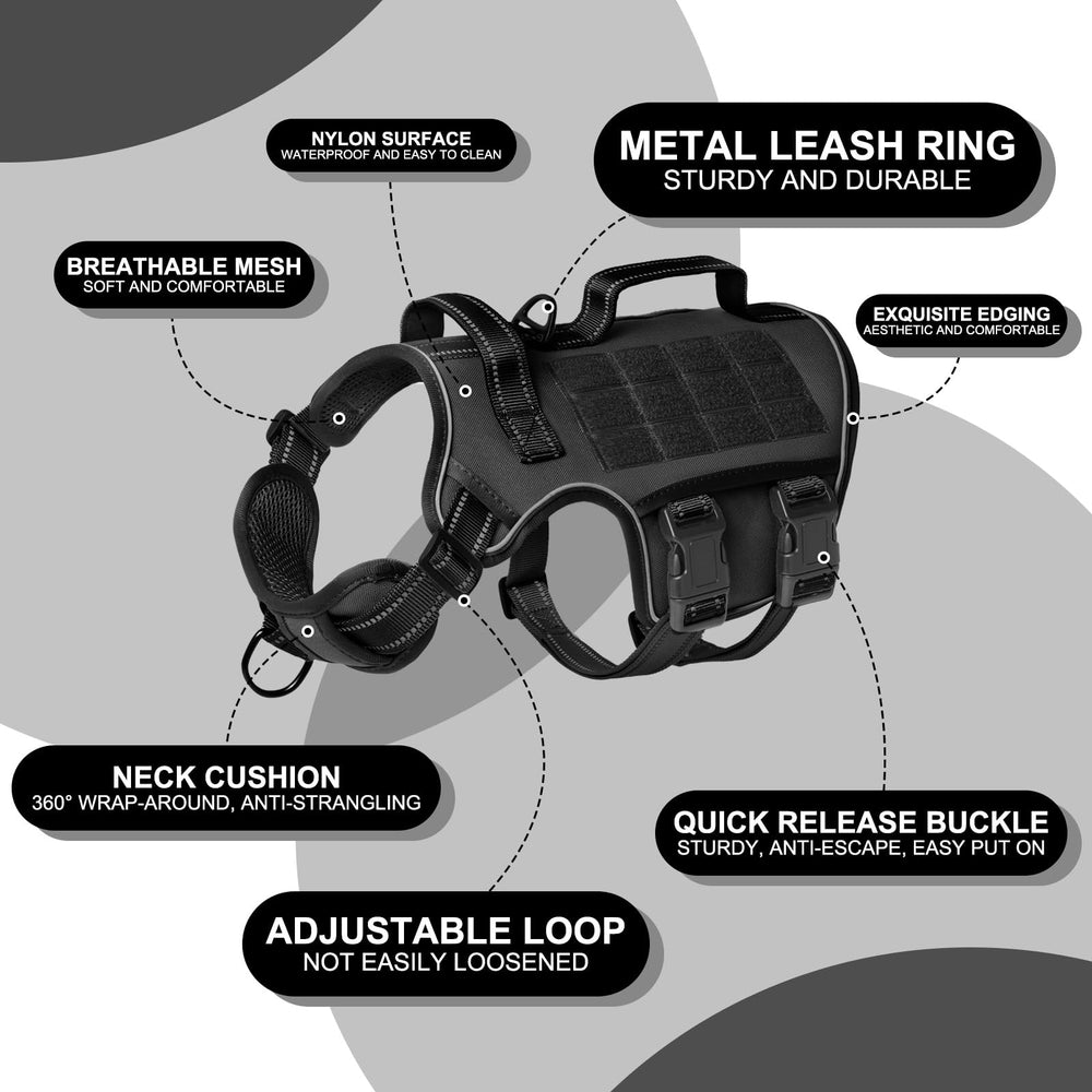 RunFido arnés con franja reflectante, mayor visibilidad nocturna para seguridad.