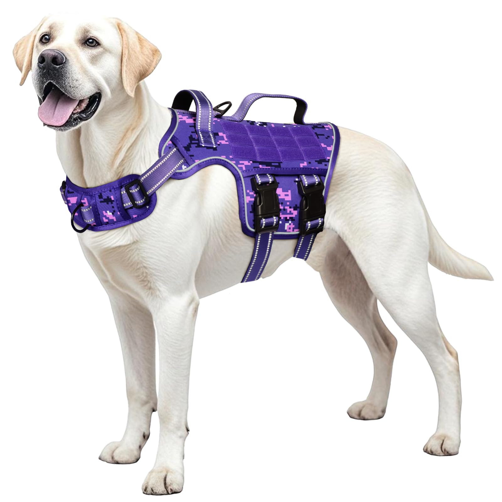 RunFido arnés para perro grande con carga pesada, ideal para entrenamiento y paseo seguro.