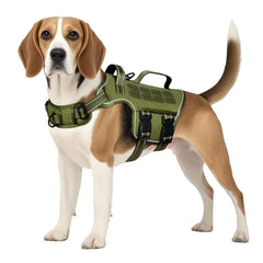 RunFido arnés táctico mediano, vista general, ideal para paseos seguros y confortables.
