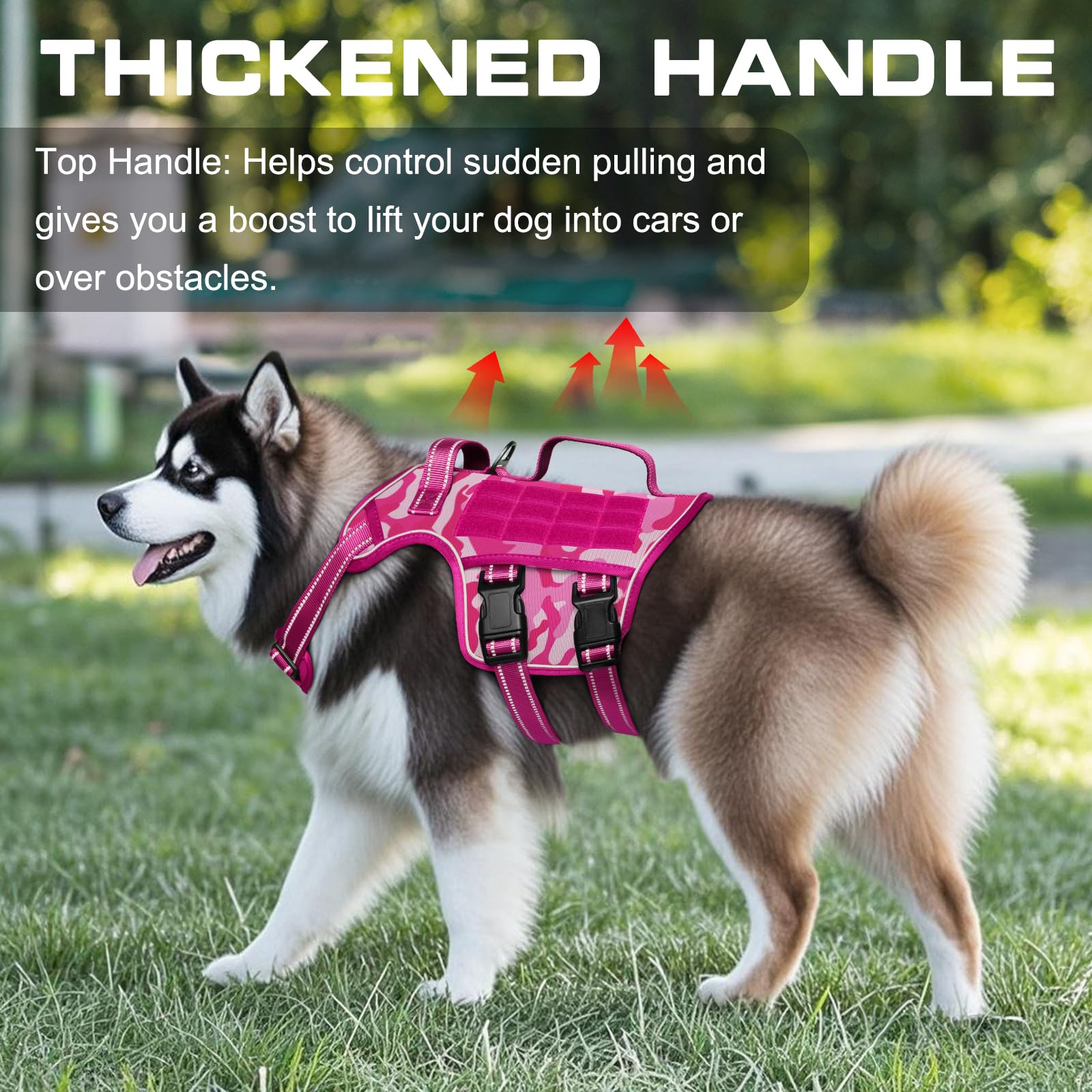 RunFido arnés grande con sistema Molle para accesorios
