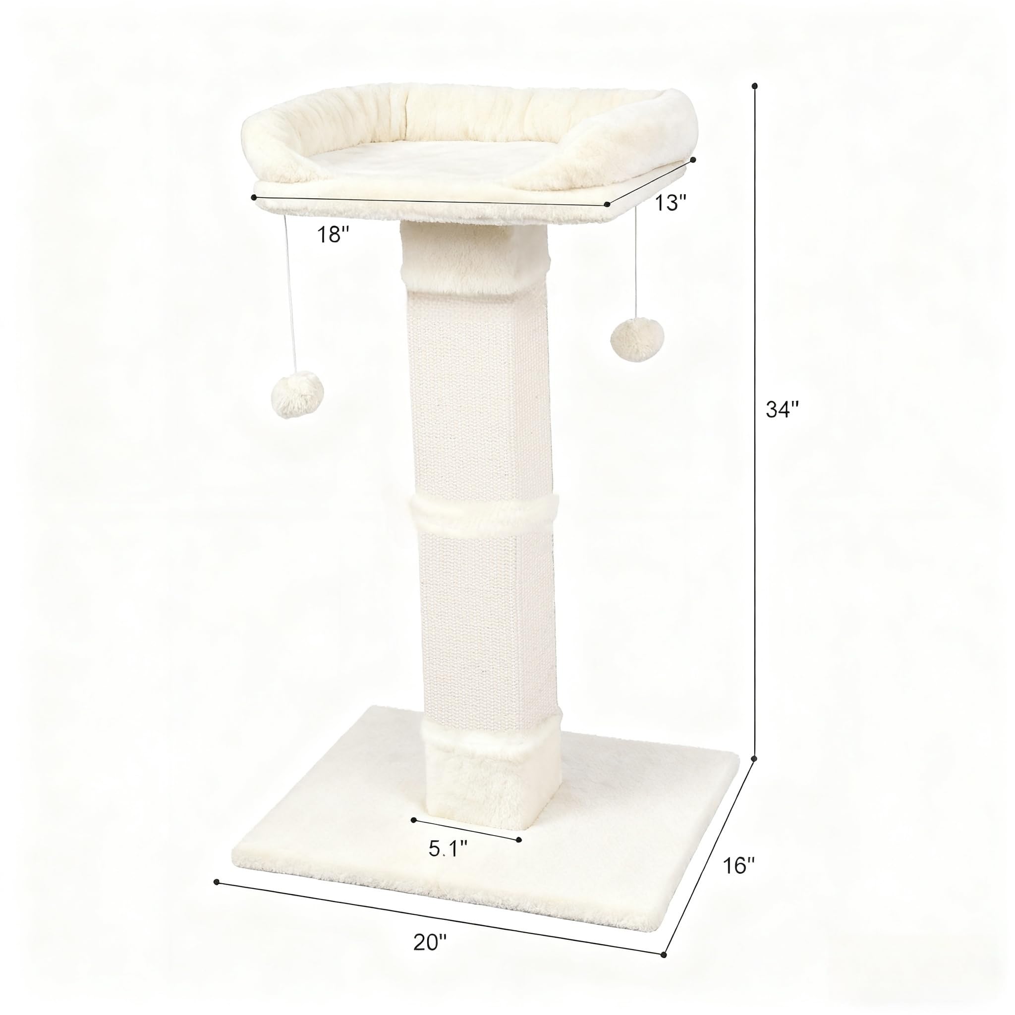 Runske cama-percha-peluche-grande, refugio cómodo para siestas elevadas.