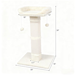 Runske cama-percha-peluche-grande, refugio cómodo para siestas elevadas.