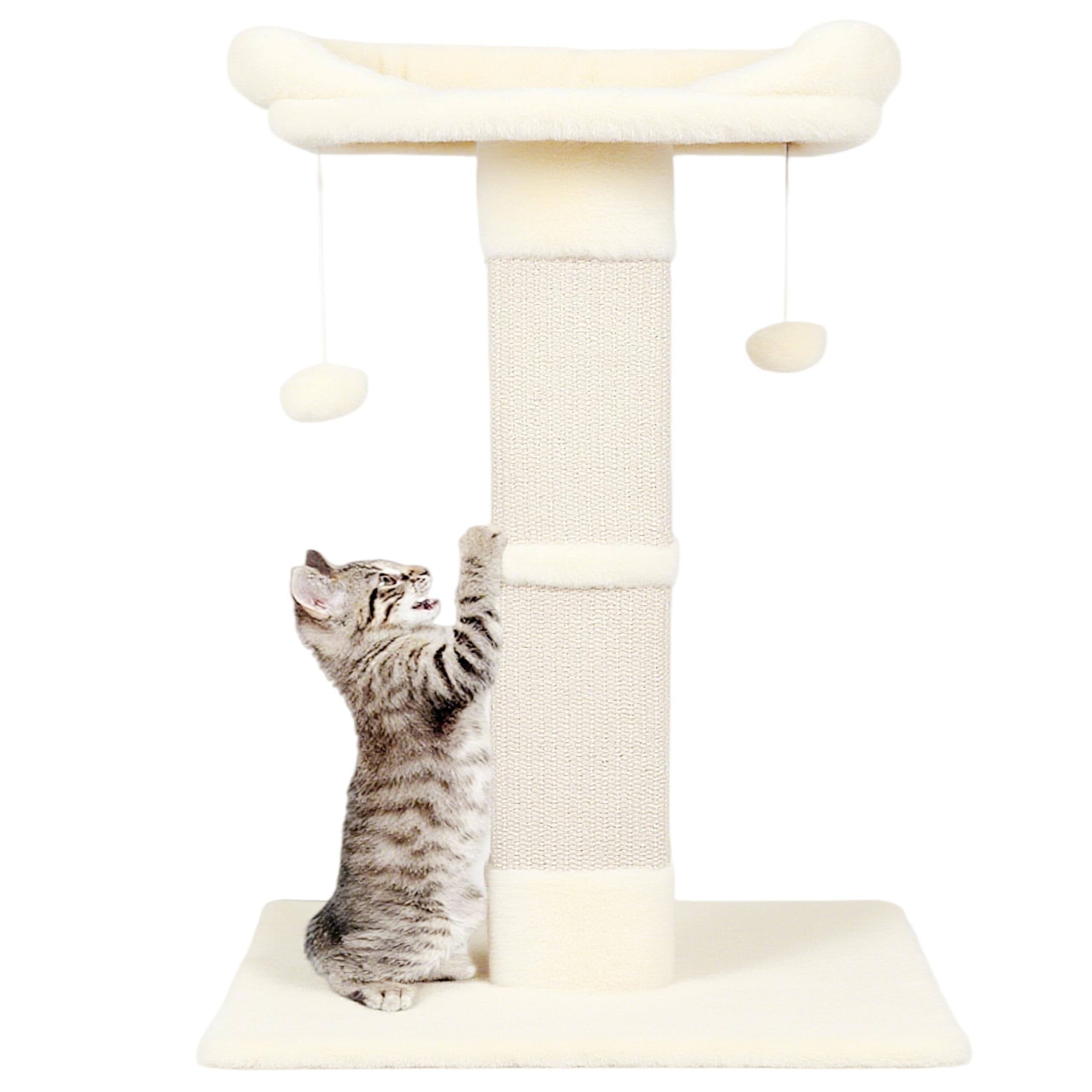 Runske poste rascado de sisal vertical 34 pulgadas para rascar y proteger muebles.