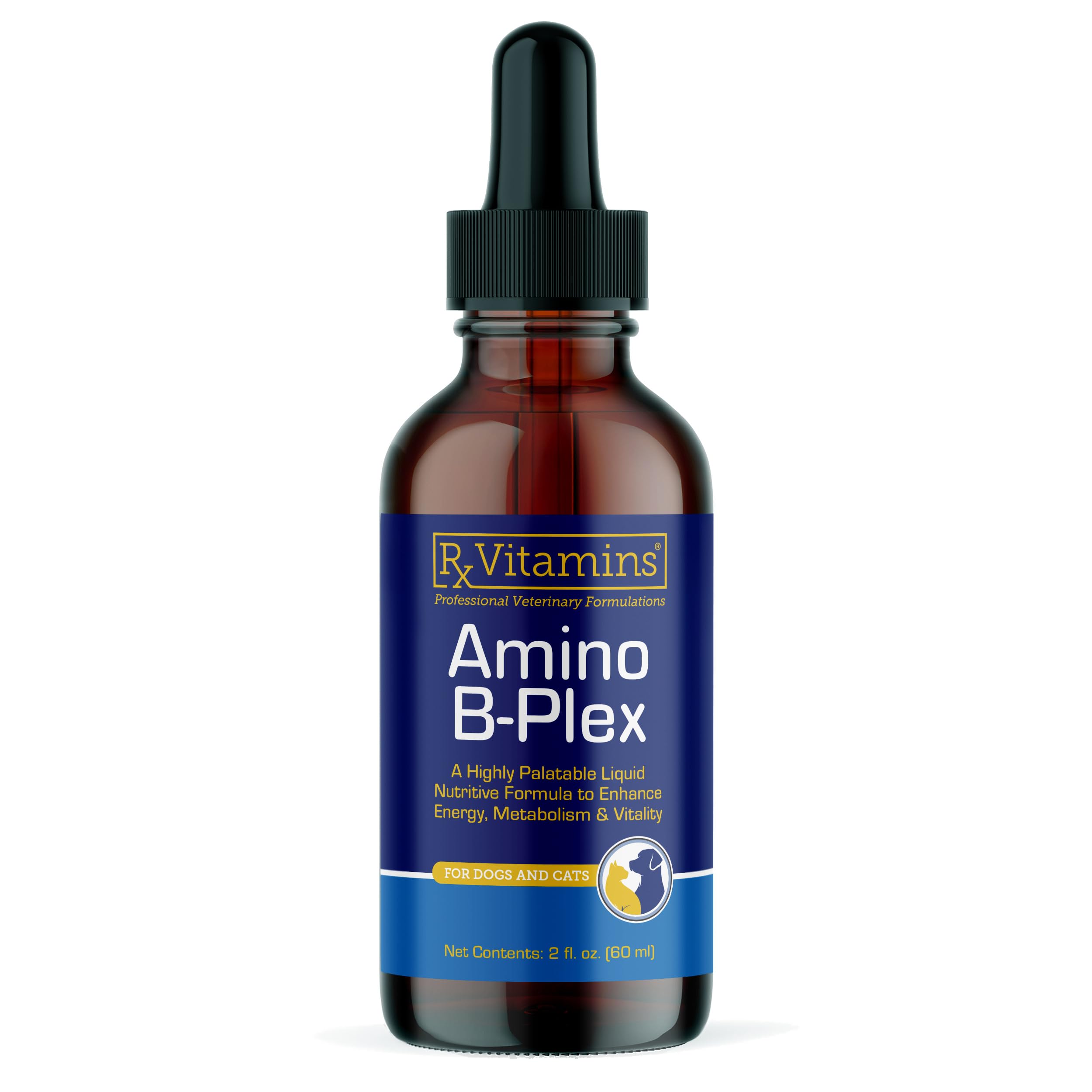 rx vitamins amino b plex frasco sabor bacon para perros y gatos, estimulante de la ingesta