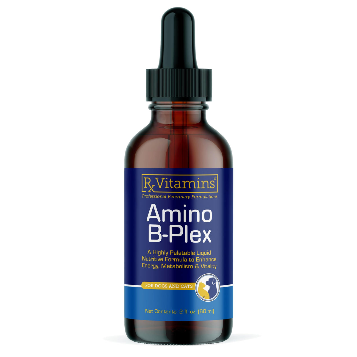 rx vitamins amino b plex frasco sabor bacon para perros y gatos, estimulante de la ingesta