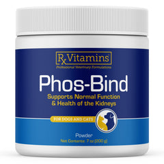 Envase de 200 g de Rx Vitamins Phos-Bind para soporte renal de mascotas