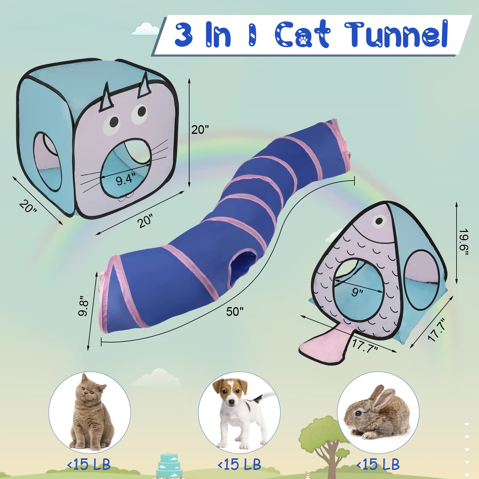 Rypet cubos-gato-interactivos, área de juego modular para explorar y ejercitar.