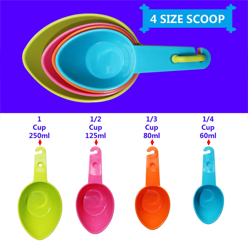 Rypet cucharas medidoras 1/4 taza para porciones pequeñas y recetas.