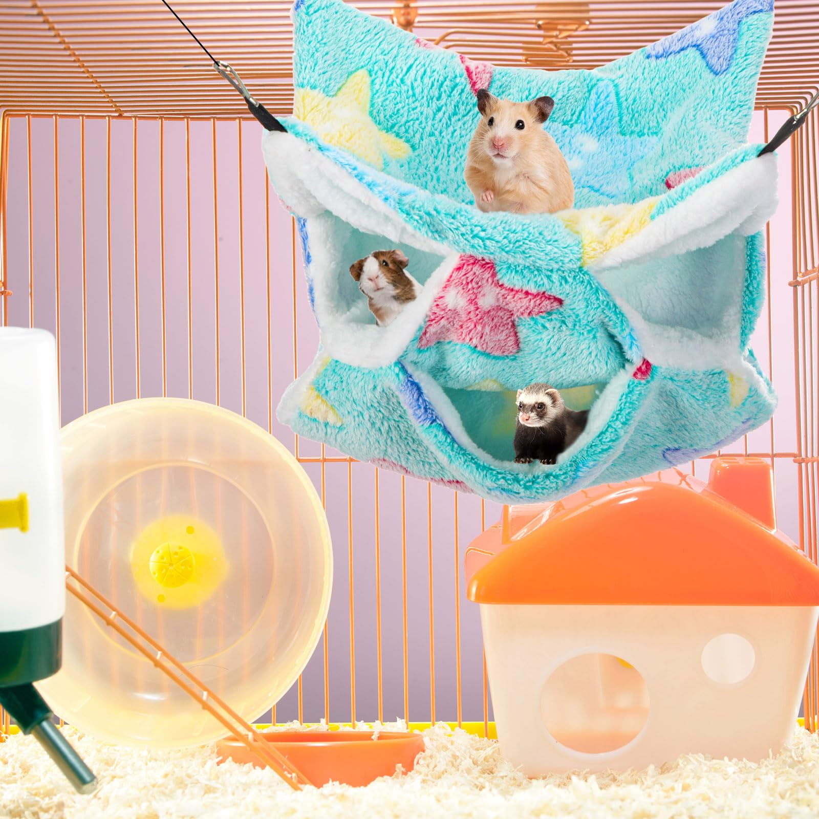 Sadnyy hamaca para mascotas pequeñas: fácil de colgar.