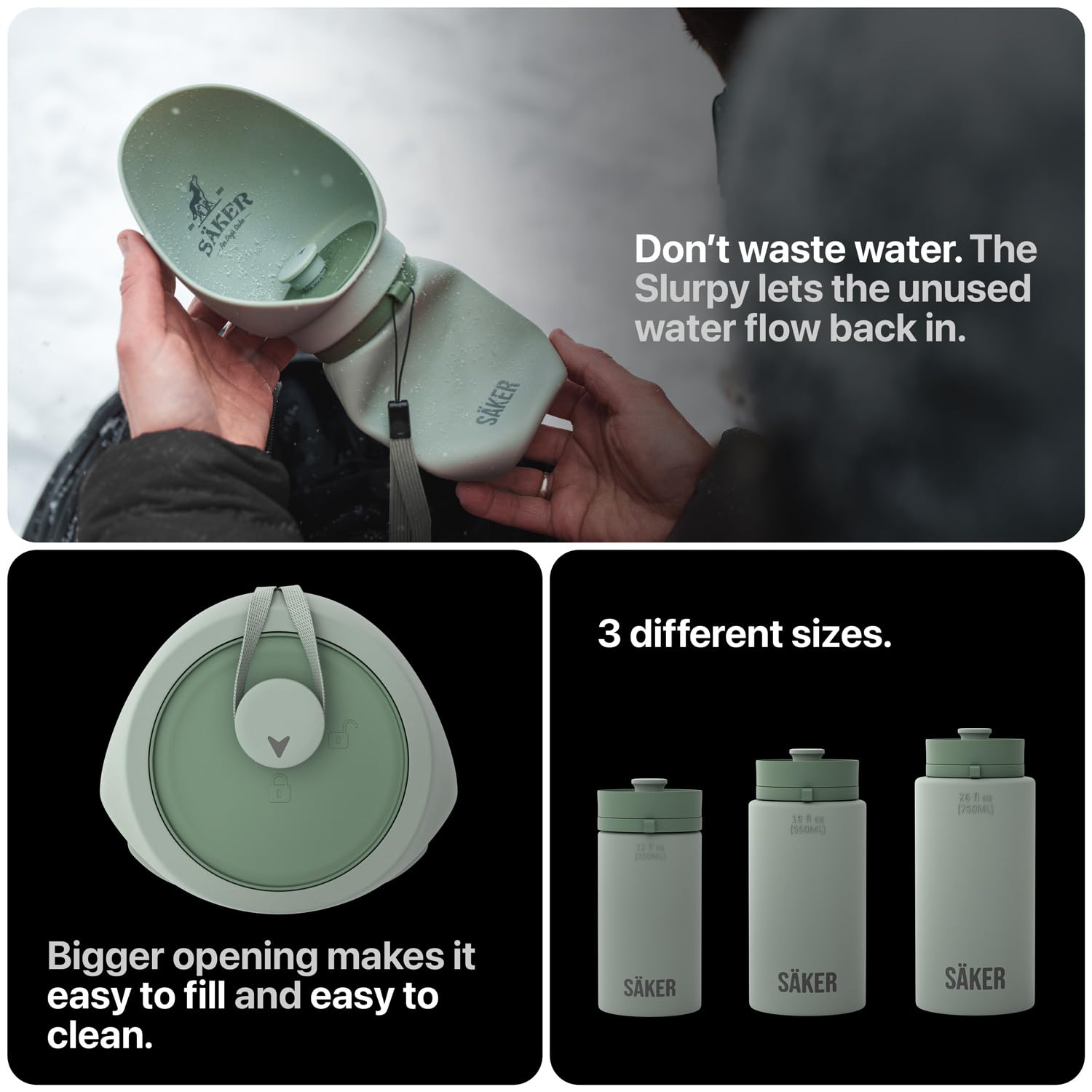 SÄKER botones-control-flujo-agua: ajuste rápido para beber.