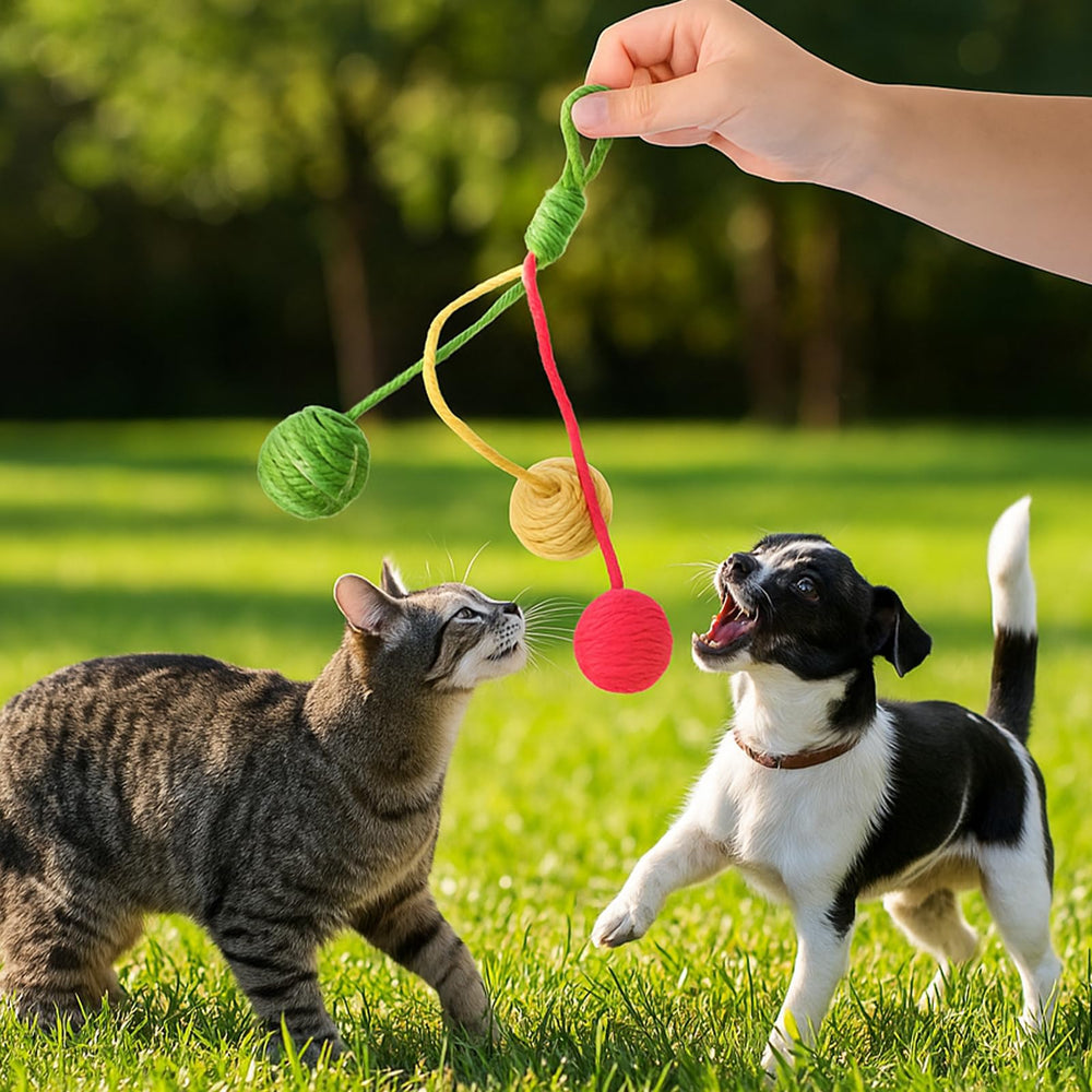 Salbsever juguete colgante para árbol de gatos, colores vivos