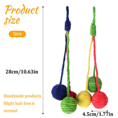 Salbsever juguete colgante de sisal, ideal para arañar y entretener gatos