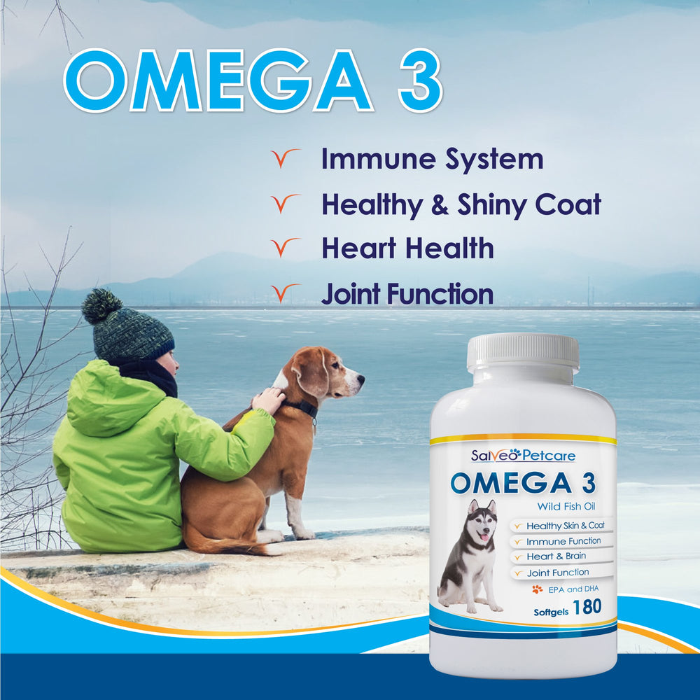 Salveo Omega3 para perros: cápsulas para dieta equilibrada con EPA y DHA