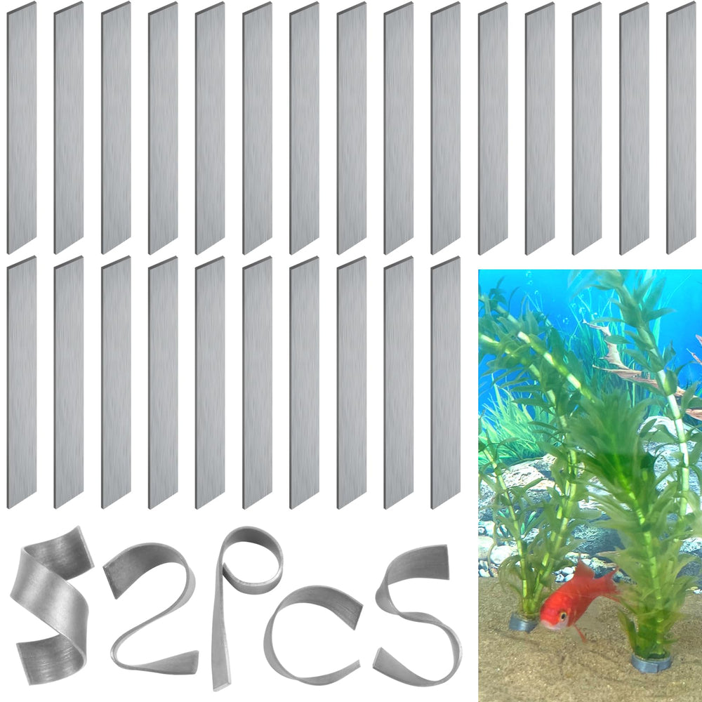 SANJHFF pesos plantas acuario: paquete completo para fijar plantas vivas y evitar flotación.