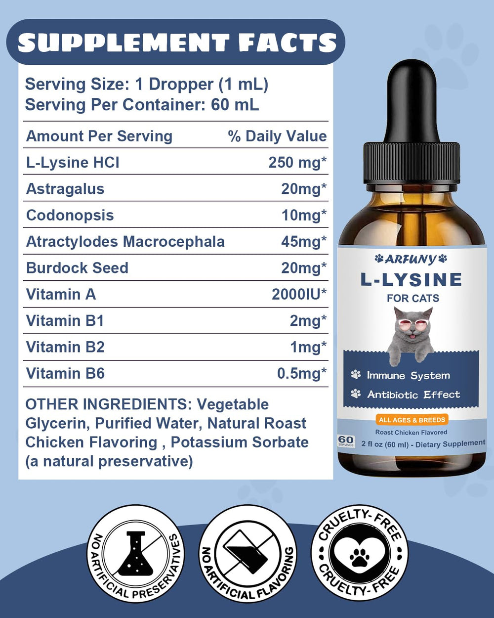 Envase de 60 ml de SANTKOL L-Lisina para uso diario
