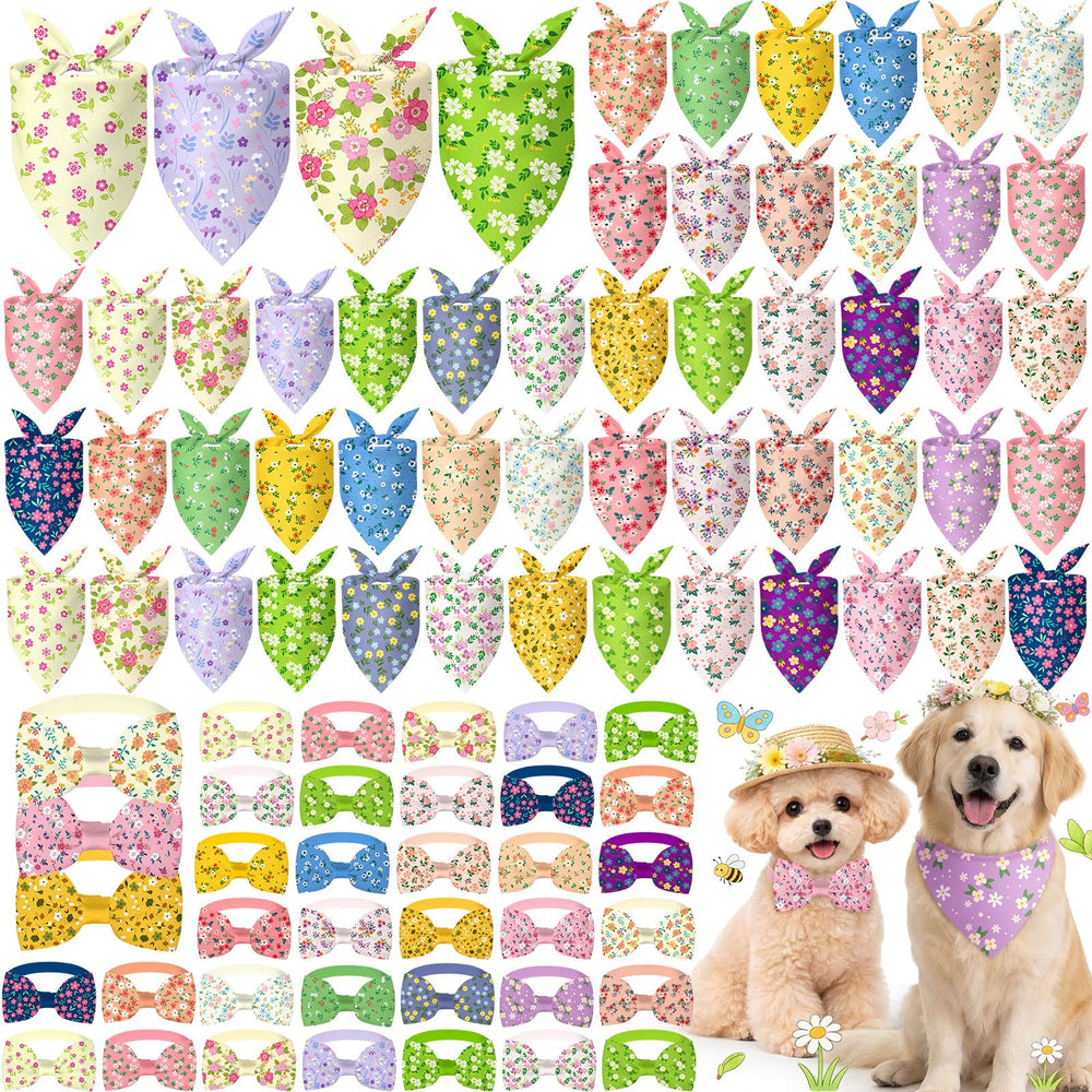 Sanwuta bandana primavera margarita para perros, ideal para fotos y paseos.