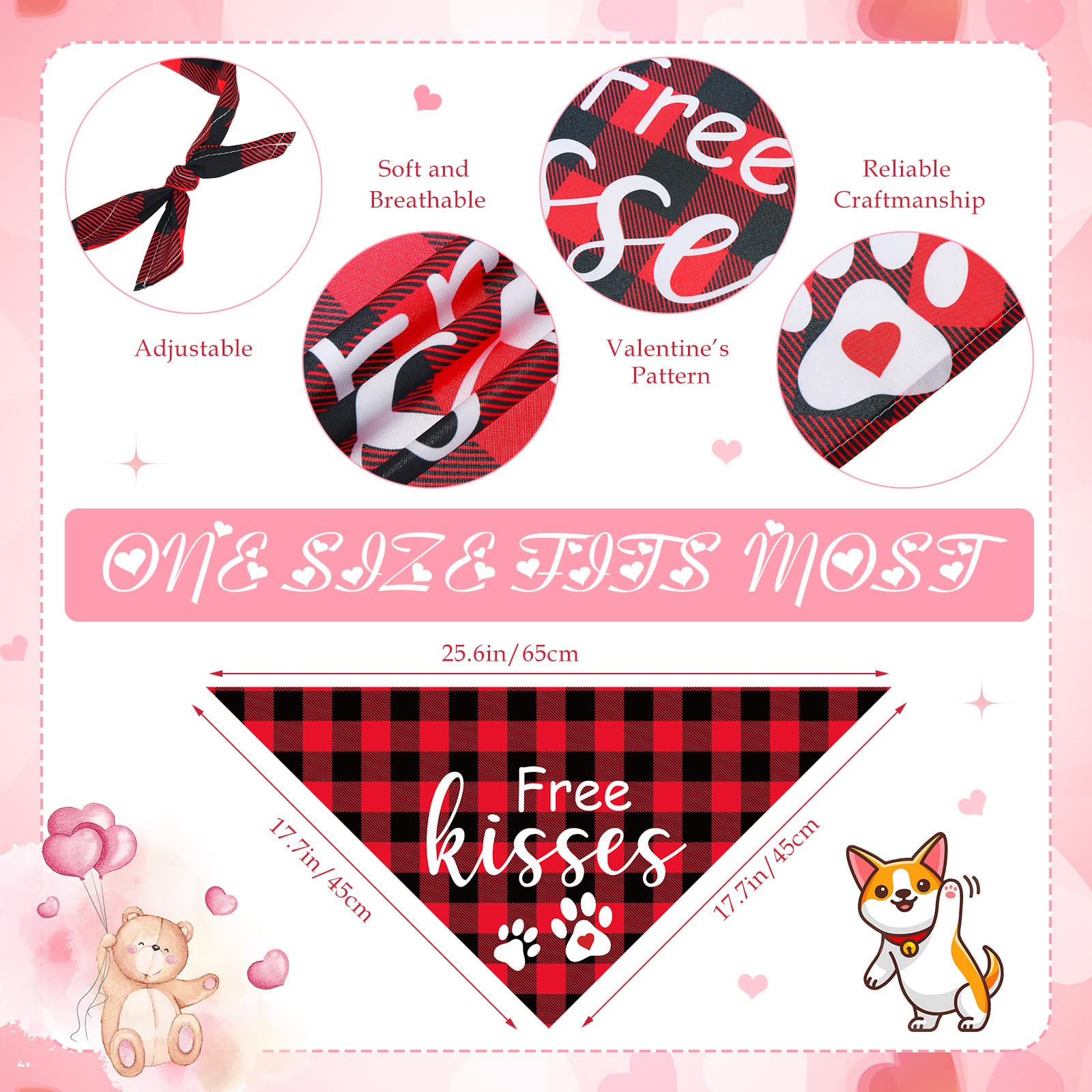Bandanas Sanwuta talla ajustable para perros pequeños y medianos