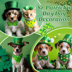 Sanwuta lazos collar patricks diseño irlandes, ajuste cómodo para perros.