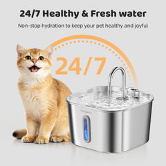 SARPAWS, circuito de agua continuo mantiene agua fresca para tu gato.