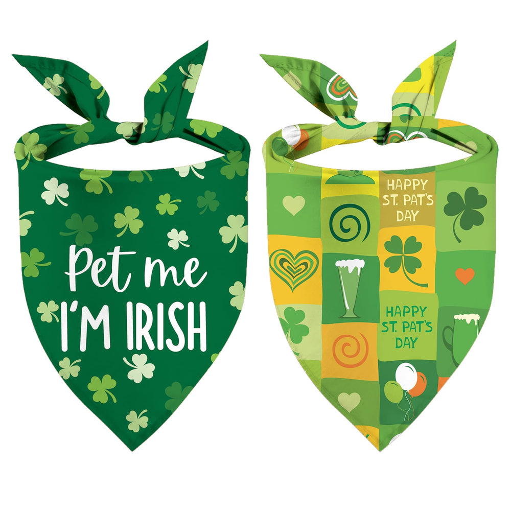 Bandana Sarybei para perro con motivo San Patricio, ideal para celebrar.