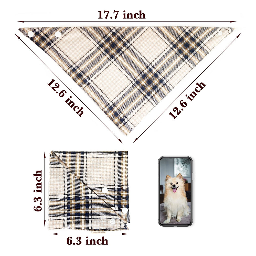 Bandana estilo plaid de Savier, colores vivos para fotos divertidas.