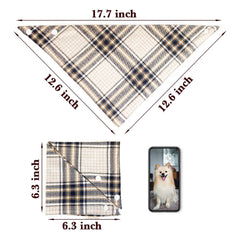 Bandana estilo plaid de Savier, colores vivos para fotos divertidas.