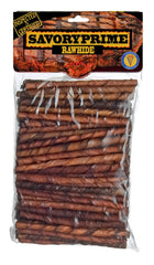 Savory Prime palitos torcidos bañados de 5 pulgadas para perros; favorecen la higiene bucal y la masticación.