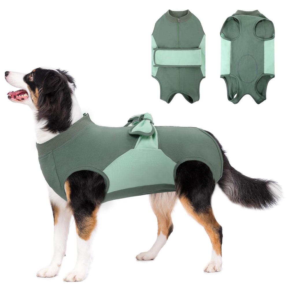 SAWMONG: conjunto de recuperación para perros con cierre trasero y comodidad.