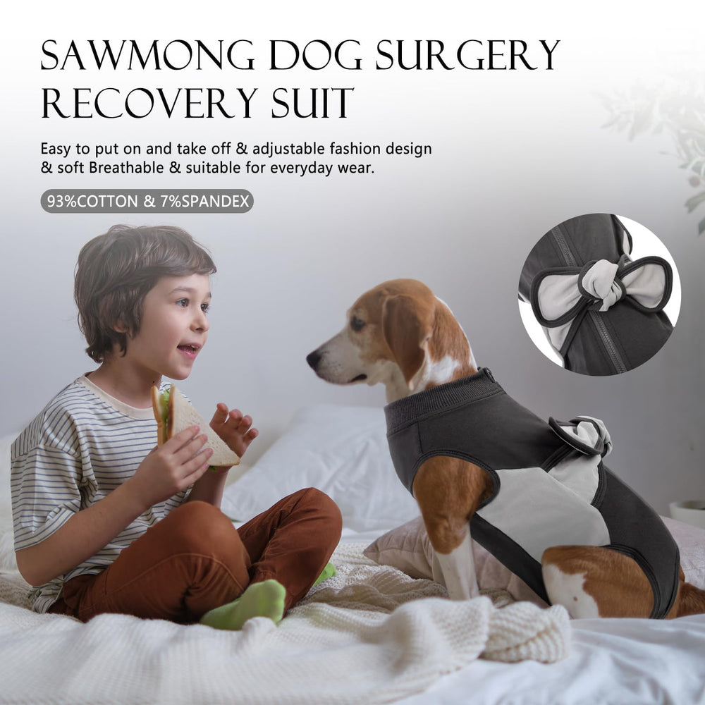 SAWMONG traje recuperación, correas ajustables, ajuste cómodo para diferentes cuerpos.