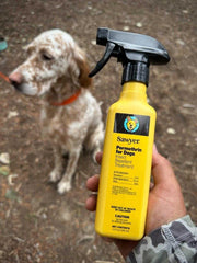 Sawyer permetrina para perros, jaula lavable con protección textil.