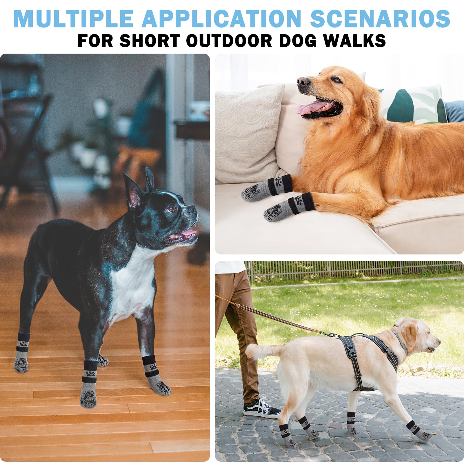 SCENEREAL calcetines para perro, diseño divertido que añade estilo y confort.
