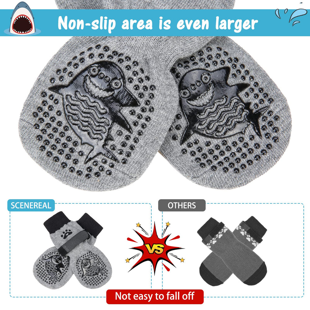 SCENEREAL calcetines para perro, mayores, proteccion de las patas durante la movilidad.