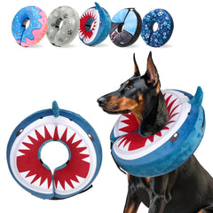 SCENEREAL donut collar inflable para perros y gatos, cómodo y seguro.