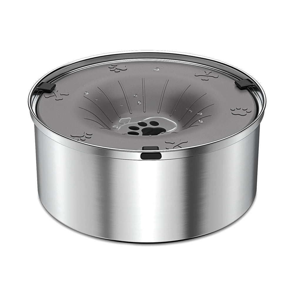 Schitec bebedero anti-derrame 3L en acero inoxidable para perros.