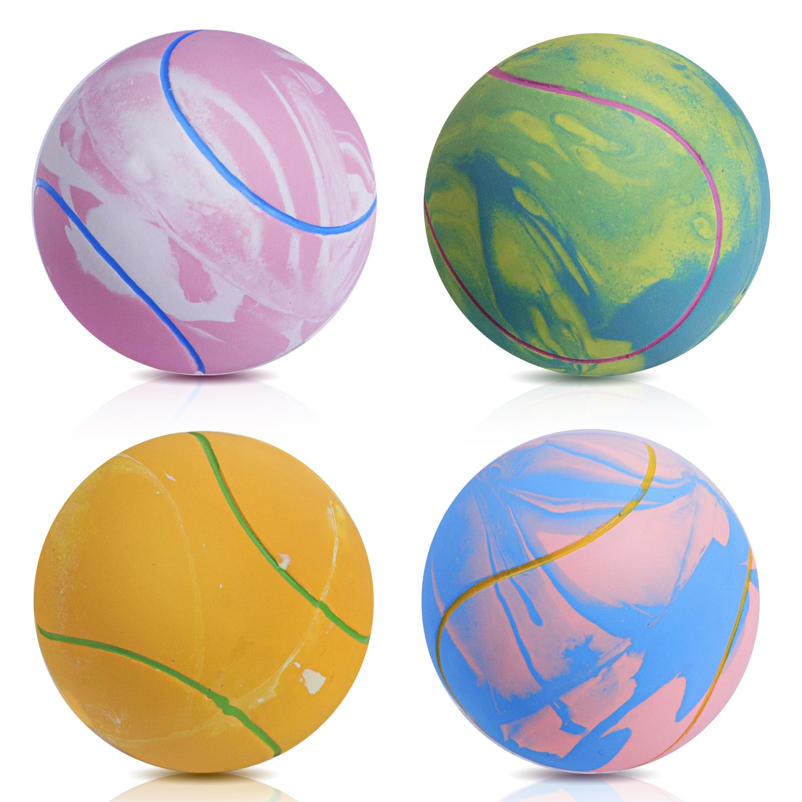 SCHITEC bolas chirriantes para perros, ideal para juegos de buscar y masticación segura.