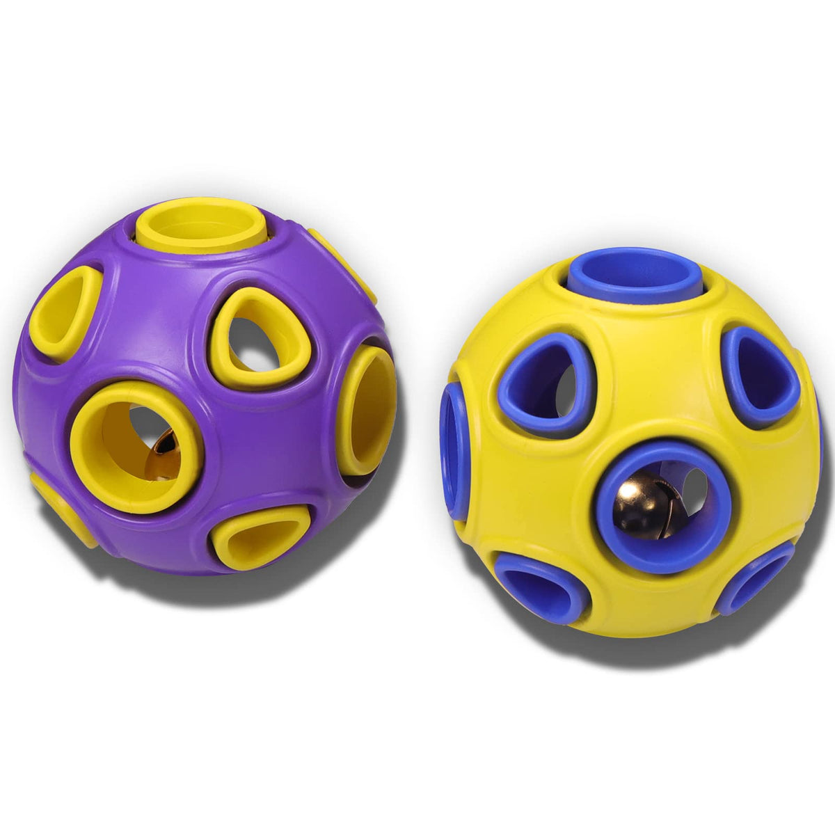 Schitec bolas para perro con campana, ideal para llamar la atención durante el juego.