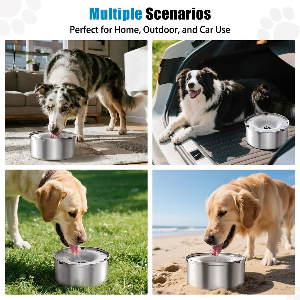 SCHITEC bebedero apto para perros grandes y pequeños.