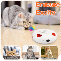 Scsuupoee Juguete Gato Interactivo Sensor Inteligente, pausa automática para descanso seguro.