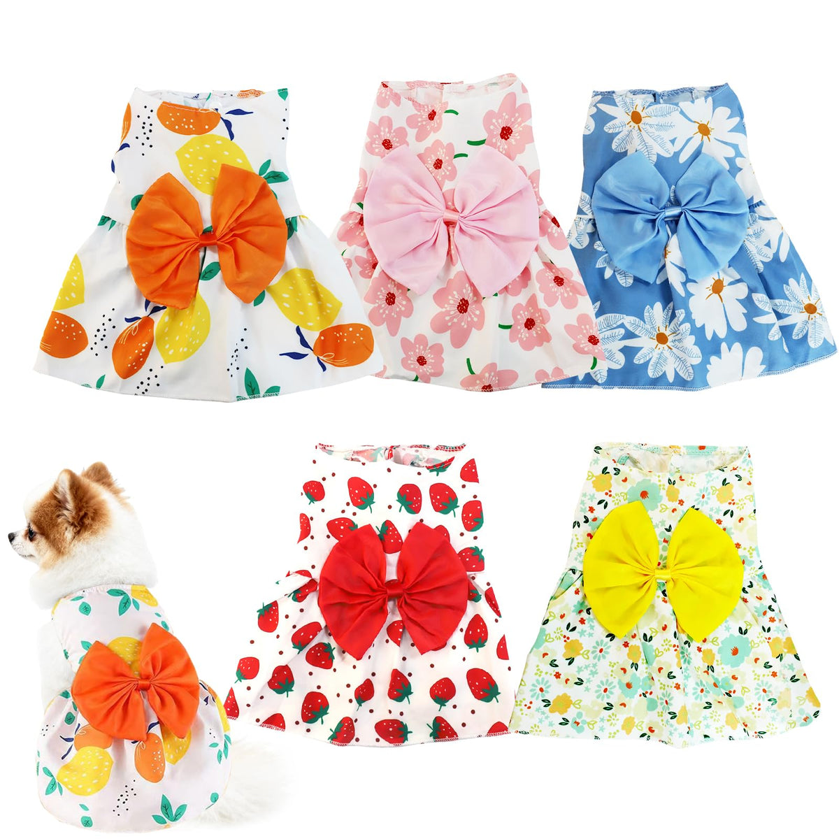 Vestidos florales para perros de Sdfvsdg, ideales para fiestas y paseos