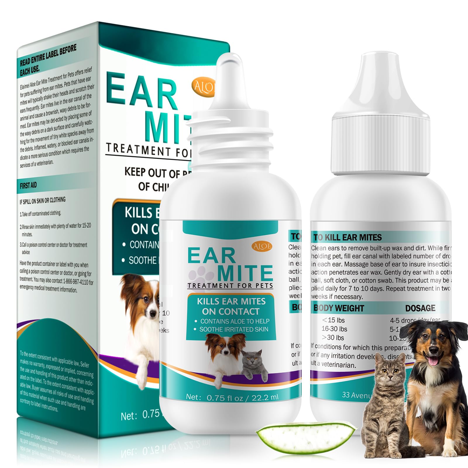 SDJUFEI limpiador de orejas para perros y gatos, higiene y confort diario