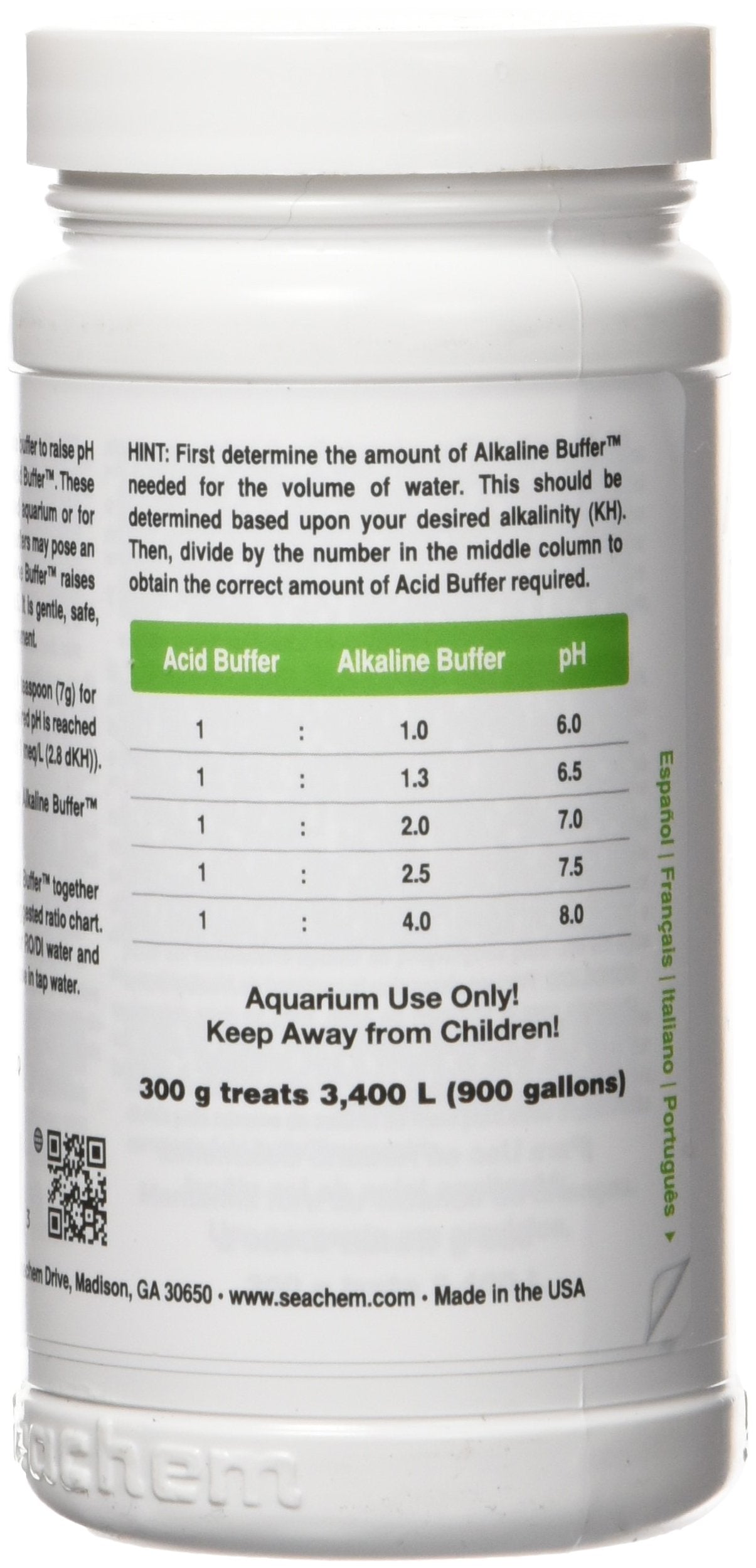 Seachem Alkaline Buffer textura-granulada: producto suave que estabiliza la alcalinidad