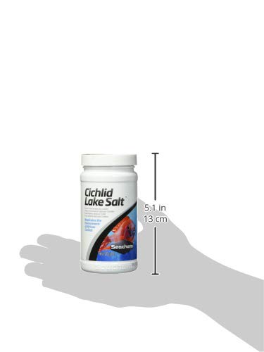 Seachem Cichlid Lake Salt tabla de análisis en panel
