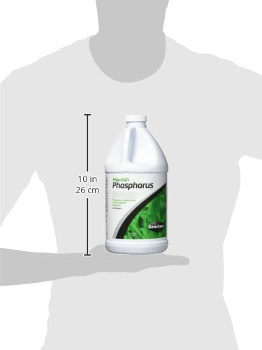 Seachem Flourish Phosphorus, envase de dos litros, opción conveniente para mantener nutrientes.